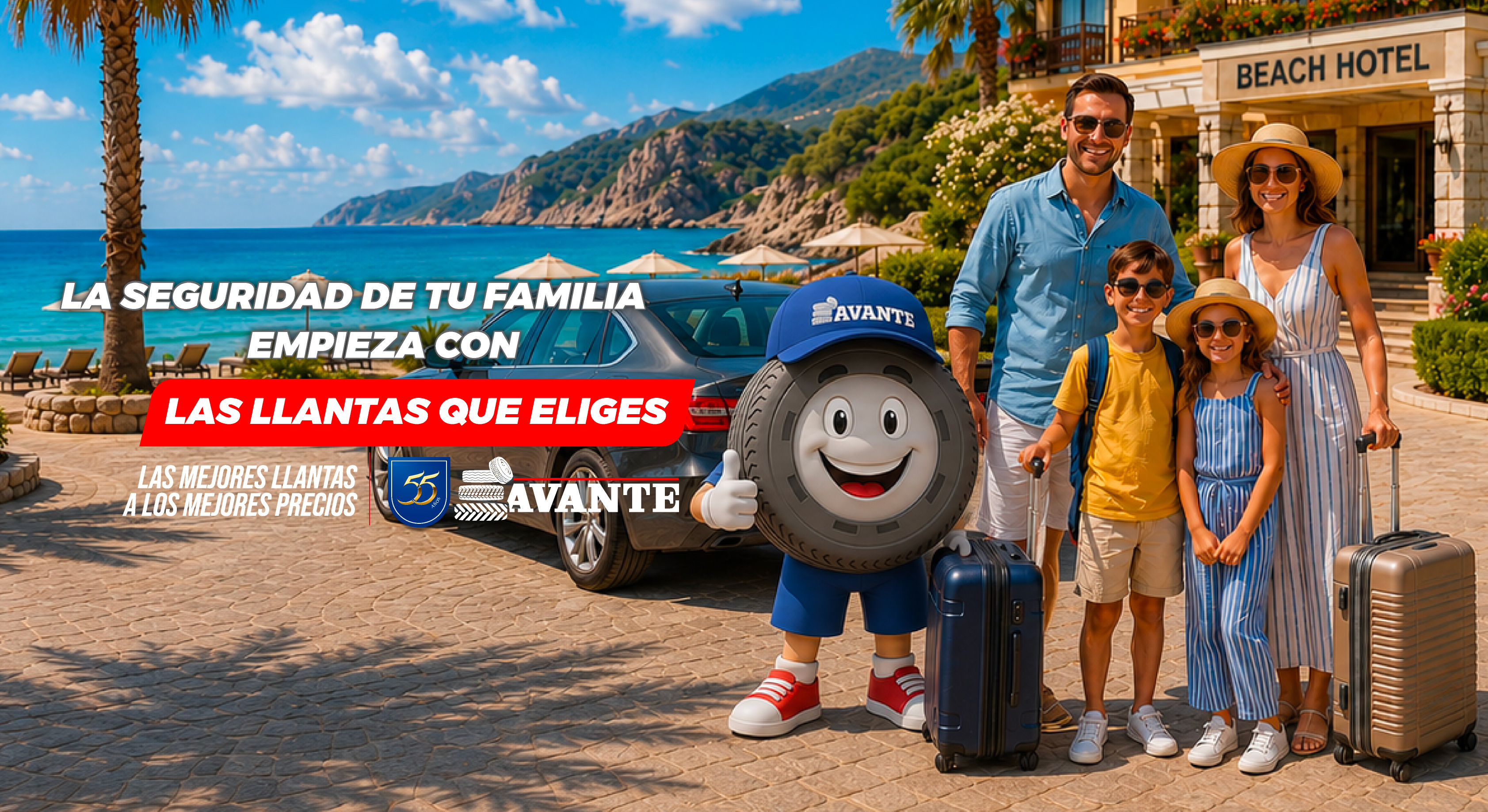 Verano Avante. Viaja seguro. Hasta 10% de descuento del 1 al 31 de julio. Campaña de muestra.